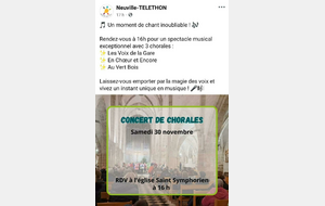 L'Ensemble Vocal au Téléthon 2024