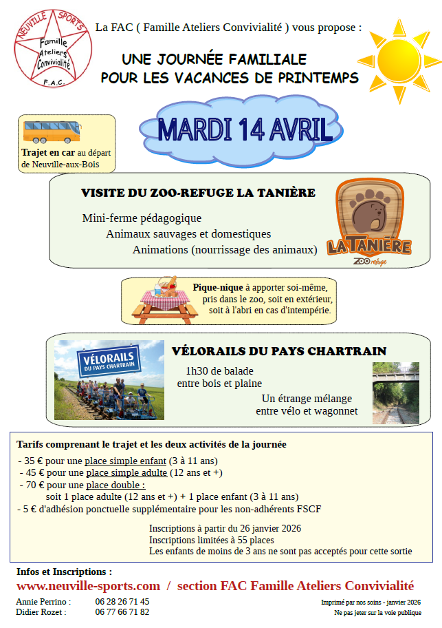 Journée en famille : visite au zoo-refuge La Tanière et balade en vélorails