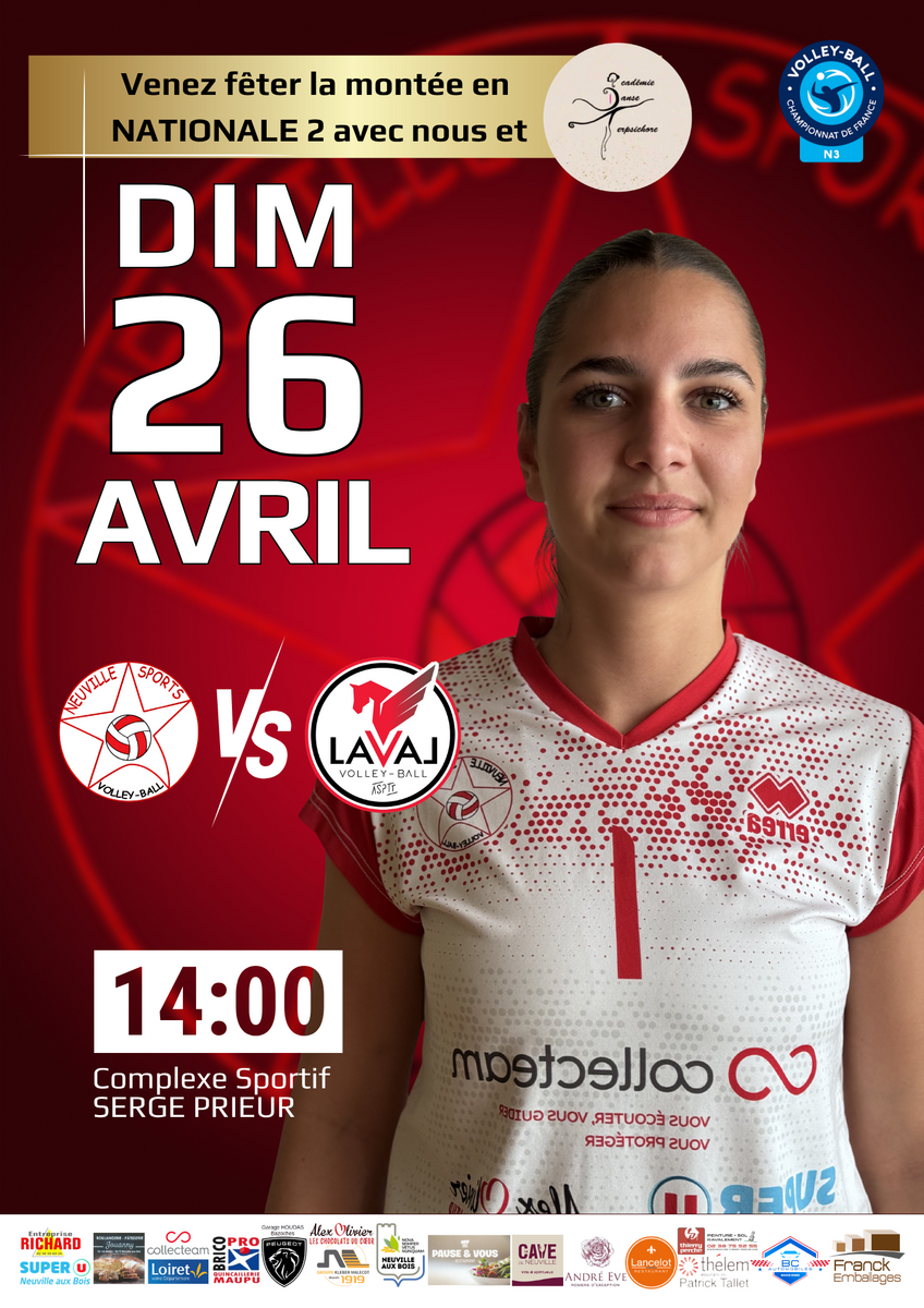 Match volley ball N3F