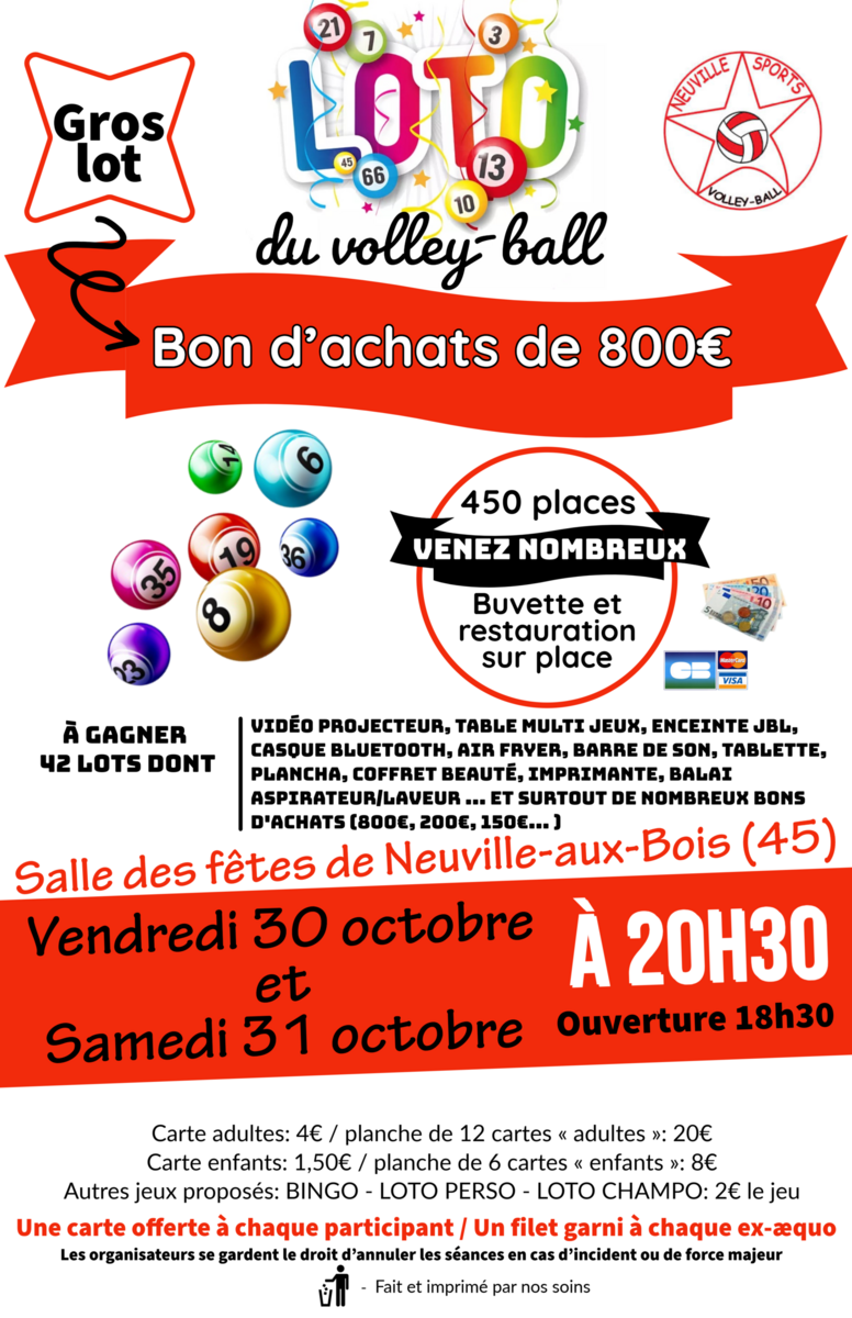 Loto Volley Octobre 2026