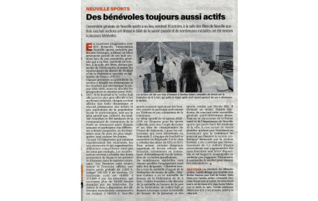Assemblée Générale 2026 - Article du Courrier du Loiret